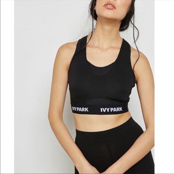 IVY PARK Other - NWT IVY PARK Racerback logo sport bra Black